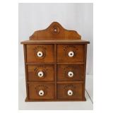 Spice Cabinet - 6-Drawer with Ginger, Allspice, Nutmeg, Cloves, Parsley, Pepper