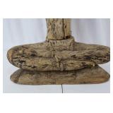 Buddha Statue - Carved Wood, Meditative Pose