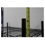 4-Tier Wire Shelving Rack - Black Steel