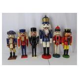 Nutcrackers - 6-Piece Wooden Military Figure Set