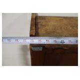 Oak Pantry Cabinet - Vintage Four-Door Cupboard with Iron Hinges