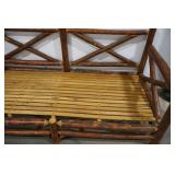 Log Bench - Old Hickory Crossback Back, Shelbyville, IN