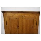 Armoire - Pine Two-Door Wardrobe with Drawers