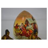 Egg & Miniature Carriage Figures - KH 1996