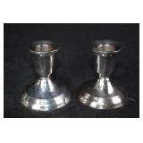 Candle Holders - Sterling Silver Pair