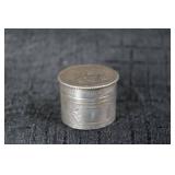Sterling Silver Lip Balm Container - Engraved Lid