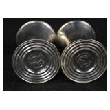 Salt & Pepper Shakers - Weighted Sterling Silver, Urn-Shaped with Beaded Bases