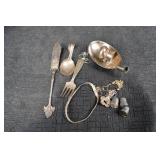 Scrap Sterling Silver - Mixed Vintage Flatware & Small Accessories