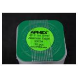 American Eagle 1oz Silver Coins - APMEX 2016 (20 Pieces)