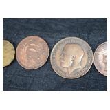 Copper UK Pennies - George V Penny & Assorted Designs