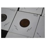 Coins - NL 1c 2003 & GR 10 Drachmes & FR 5 Centimes & DK 100 Øre & SE 50 Öre