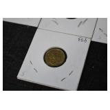 Coins - NL 1c 2003 & GR 10 Drachmes & FR 5 Centimes & DK 100 Øre & SE 50 Öre