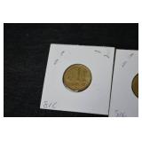 Spain 1 Peseta Coins - Assorted Years