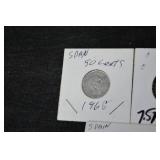 Spain Franco Era Coins - 50 Céntimos, 1 Peseta, 5 Pesetas, 10 Céntimos