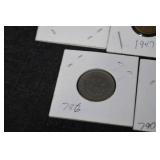 Spain Franco Era Coins - 50 Céntimos, 1 Peseta, 5 Pesetas, 10 Céntimos