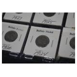 Buffalo Nickel - 1920s Date Set (8 Coins)