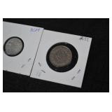 Austria Coins - 7 Groschen 1906 & 2 Groschen 1952 & 2 Groschen 1954 & 10 Groschen 1925