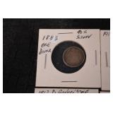 Barber Dime - United States Assorted Years 1903, 1911-1914