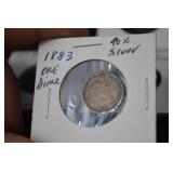 Barber Dime - United States Assorted Years 1903, 1911-1914