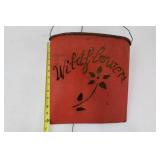 Wall Hanging - Wildflowers Tin with Floral Cutout