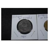 Portugal 20 Escudos (1986) & Portugal 10 Escudos (1990/1991) Coins