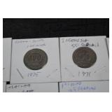 Asian Coins Lot - Thailand 1 Baht, Malaysia 10 sen & Indonesia 100 rupiah