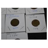 Asian Coins Lot - Thailand 1 Baht, Malaysia 10 sen & Indonesia 100 rupiah