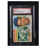 Baseball Card - 1956 Topps Eddie Yost #128 Autographed