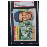 Baseball Card - 1956 Topps Eddie Yost #128 Autographed