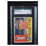 Baseball Cards - Whitey Ford (1960 Topps) & Pat Mullin (1951 Bowman)