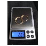 14k Gold Scrap Rings - Plain Band (2 pcs)