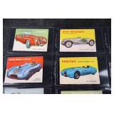 Vintage Car Trading Cards - 9-Card Lot of European & American Sports Cars