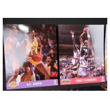 1990 NBA Hoops 8x10 Photo Cards - Basketball Stars Set