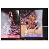 1990 NBA Hoops 8x10 Photo Cards - Basketball Stars Set