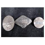 Chauffeur License Badges & Chicago Vehicle Plate - Minnesota Licensed Chauffeurs & Chicago 20466