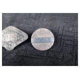 Chauffeur License Badges & Chicago Vehicle Plate - Minnesota Licensed Chauffeurs & Chicago 20466