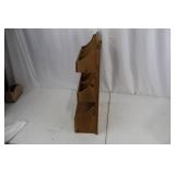 Wooden Storage Cabinet - Rustic Pine with Six Small Drawers and Bottom Drawer