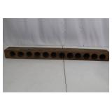 Wooden Block with Holes - Vintage Multi-Hole Holder
