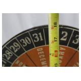 Calendar Wheel - Vintage Metal Stand with Months & Day Ring