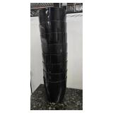 Lot of 7 – 3-Quart Plastic Round Ice Buckets (Black color with lids) from a Shutdown Hotel