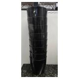 Lot of 7 – 3-Quart Plastic Round Ice Buckets (Black color without lids) from a Shutdown Hotel