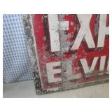 (FS) 2 Vintage Metal Signs "Hercule...