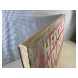 (FS) 2 Vintage Metal Signs "Hercule...