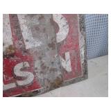 (FS) 2 Vintage Metal Signs "Hercule...