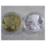 (CNTR) 2 Novelty Coin Tokens in Cap...