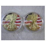 (CNTR) 2 Novelty Coin Tokens in Cap...