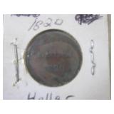 (CNTR) 2 Antique Coins - 1820 Helle...