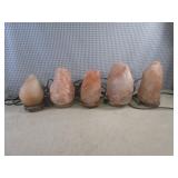 (A-3) 5 Himalayan Salt Lamps - 1 Wo...
