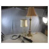 (CSB) 2 Vintage Lamps and Ring Lig...