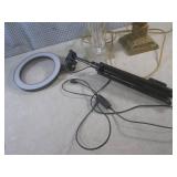 (CSB) 2 Vintage Lamps and Ring Lig...